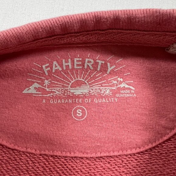 Faherty Amagansett Terry Crewneck Sweatshirt in Faded Flag Size Small Limited Ed - Picture 5 of 11